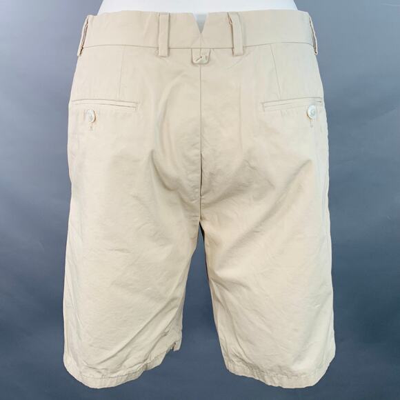 BROOKS BROTHERS Size 30 Beige Stone Cotton Button Fly Shorts - Picture 2 of 7